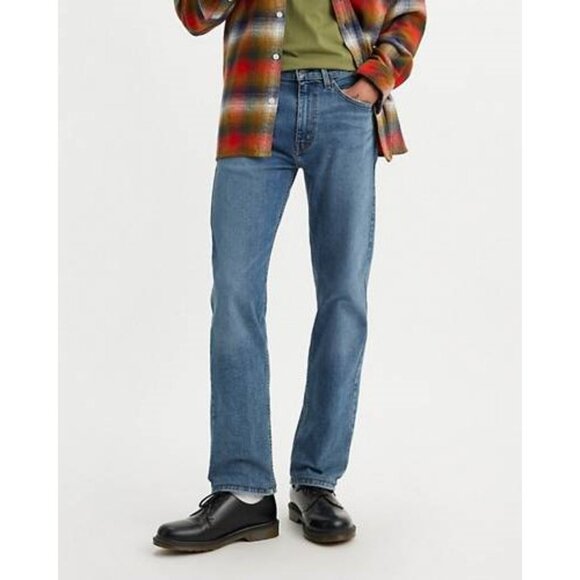 LEVI'S Men's 506 Comfort Straight Fit Jeans Size 34X29 In Dark Medium Wash - Picture 1 of 13